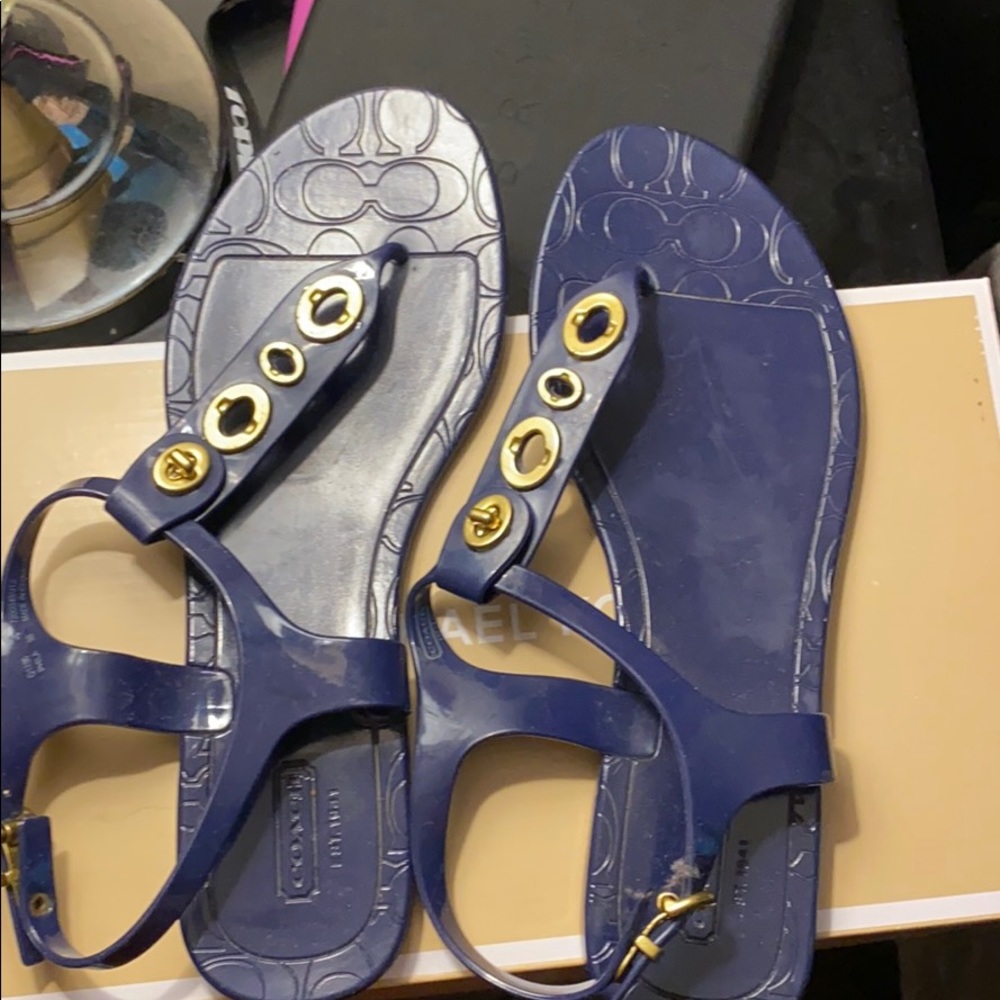 Coach T strap sandals